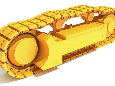 Excavator Track 3D model from CGTrader