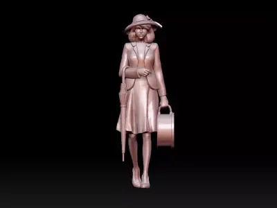 woman 3D print model 3