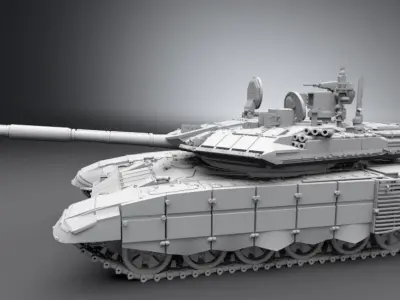 T90MS Tagil Scale model 3D print model