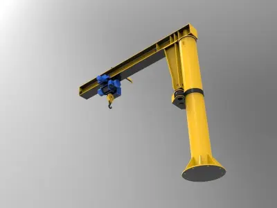 Jib crane Low-poly 3D model purchase