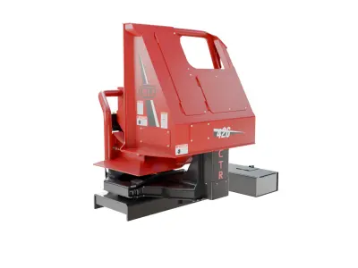 CTR 426 Pull-Through Delimber Trailer-Mounted Low-poly 3D model