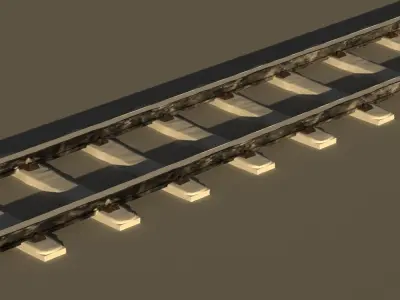 Rails Models Snow 3D model