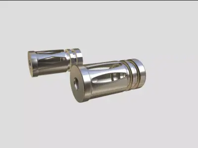 Compensators for rifle  fits a15 Low-poly 3D model