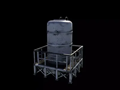 industrial storage tank 3D model purchase