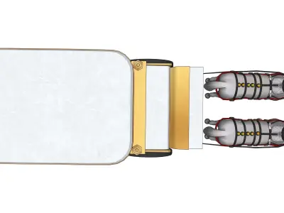  White carriage 2 3D model