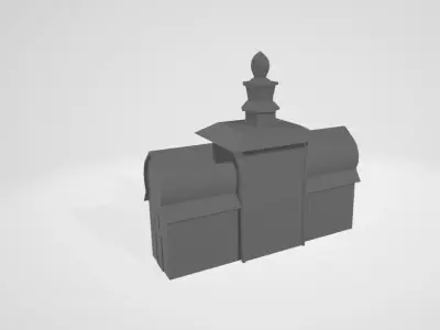 Russian House  Low-poly 3D model