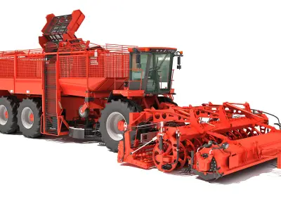 Sugar Beet Harvester Holmer Terra 3D model