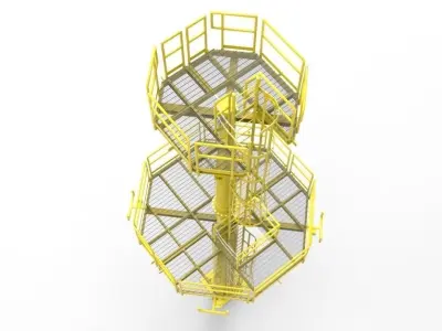 Firewater tower Free 3D model