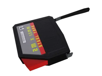 Construction Measuring Tape Free low-poly 3D model