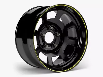 Stock Car Wheel 3D model