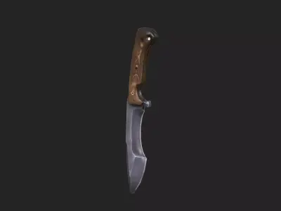 dagger 3D Model 002 Low-poly 3D model