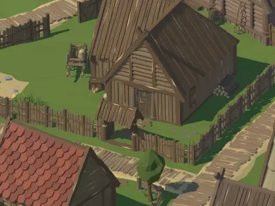 RPG Poly Pack - Slavic Town Low-poly 3D model