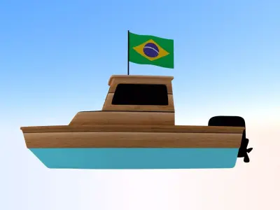 Brazil Fishing Boat 3D model