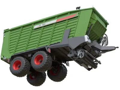 Fendt Tigo Trailer Low-poly 3D model