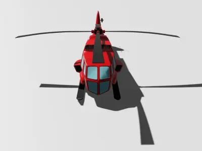 rescue helicopter 3D model