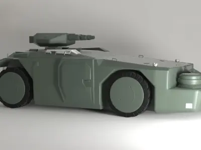 Aliens APC M577 Armored Personnel Carrier renderable Low-poly 3D model
