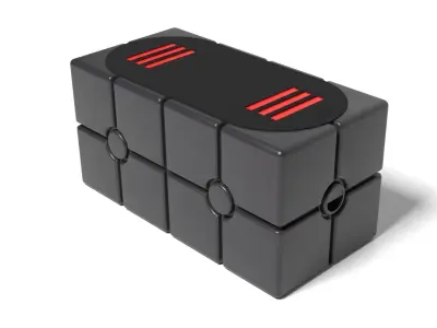 Scanning Crate with open lid 1-18 scale Kenner Hasbro 3D print model