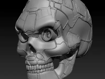 Mech Skull 3D model