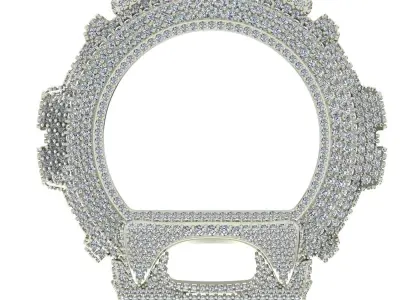  G Shock DW 6900 Watch Diamond Case -  3D print model 3D print model