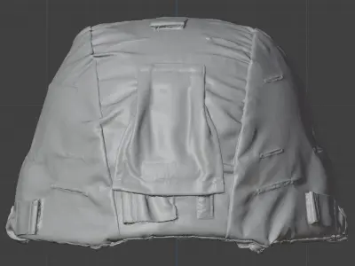 US Army Advanced Combat Helmet Cover Scan 3D model
