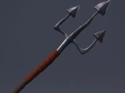Trident spear 3D model