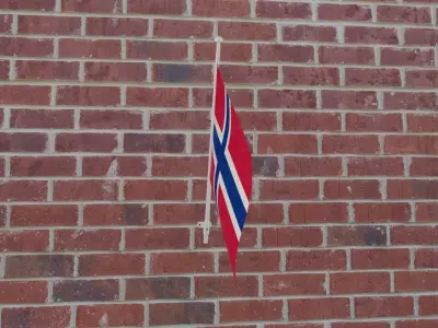 Flag of Norway 3D model