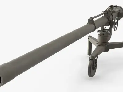  M40 Weapon Recoilless Rifle Deployed Green 