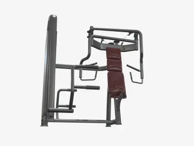 Highly detailed Chest Press Med Gym Machine PBR 3D model