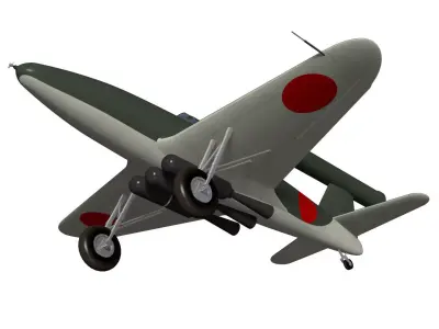 kawanishi baika 3D model