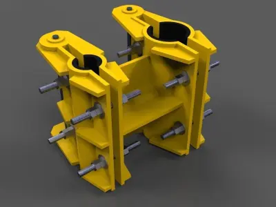Double clamp Free 3D model