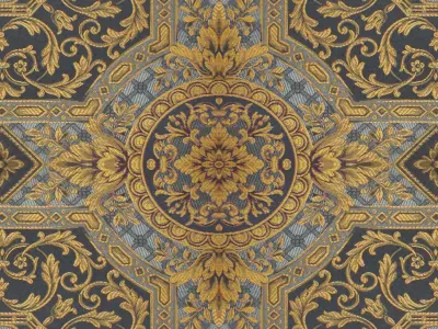 Persian-Inspired Ornate Armchair 3D model
