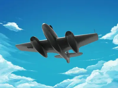 Gloster Meteor 3D model purchase