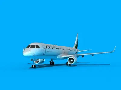Embraer Emb-190 Bulgaria Air 3D model
