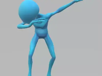 alien Low-poly 3D model 12