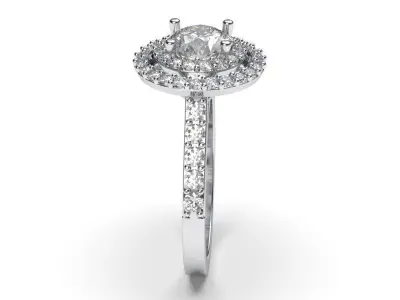 solitaire with ring sizes  8 part S75 3D print model