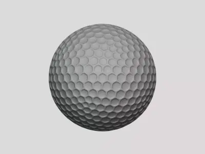 Golf Ball - Geometry Only No Textures No Materials 3D model
