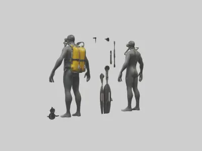 Diving Gear model 3D model
