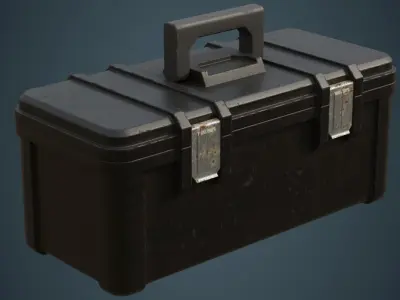 Toolbox 3B Low-poly 3D model