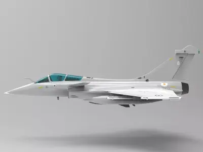 Rafale Multirole Fighter Jet 3D model