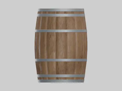 Medium Toasted Bourbon Rundlet Barrel 3D model