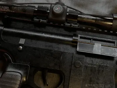 Rifle MK216 3D model