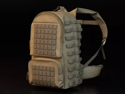 Military Backpack 3D model buy