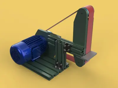 BELT GRINDER SANDER ABRASIVE POLISHER EDGES SHARPENER 3D model