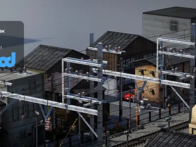 Japan Railway 3D model