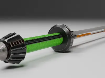 Realistic Sword Model Low-poly 3D model