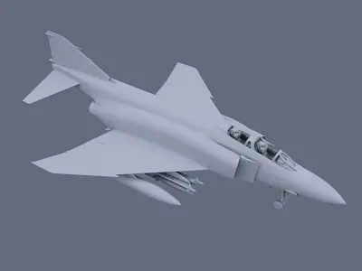 F-4J Fantom 3D model