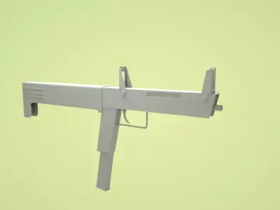 PP-90 gun Low-poly 3D model