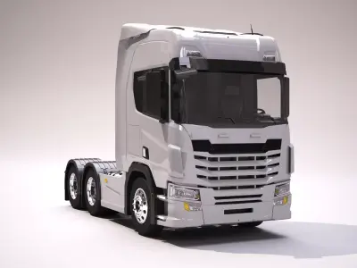 Generic European Semi Truck 3D model