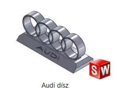 Audi table decoration 3D model