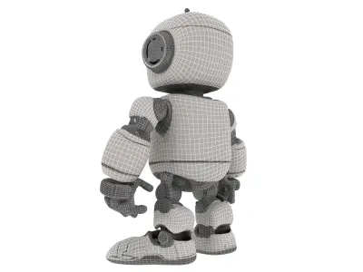 RobotShaped Low-poly 3D model